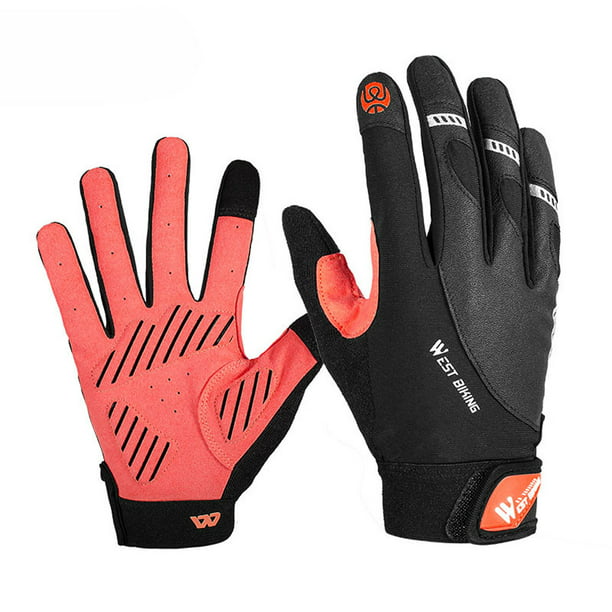WEST BIKING Cycling Gloves Full Finger Touch Screen Anti Slip Bike Gloves